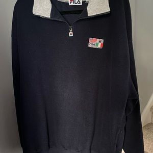 Men’s Fila navy quarter zip